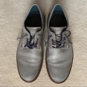 Ecco Men’s Gray Leather Shoes